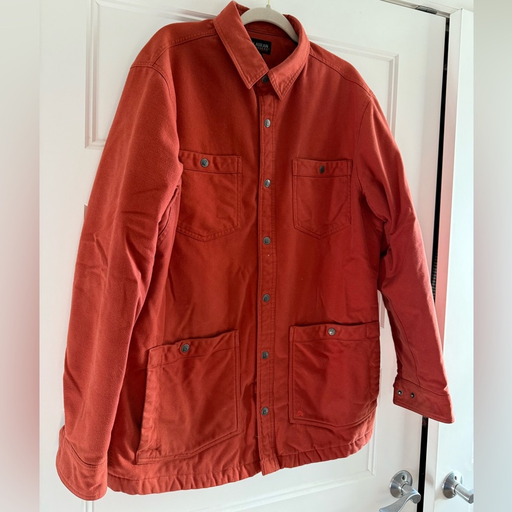 Duluth Trading Co Alaskan Hardgear Rust Jacket Size Large Tall